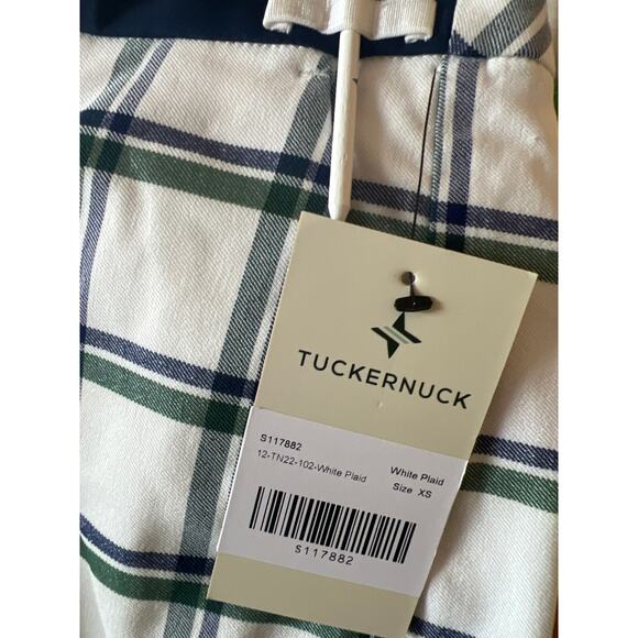 TUCKERNUCK White Plaid Linn Golf Shorts - Picture 2 of 2